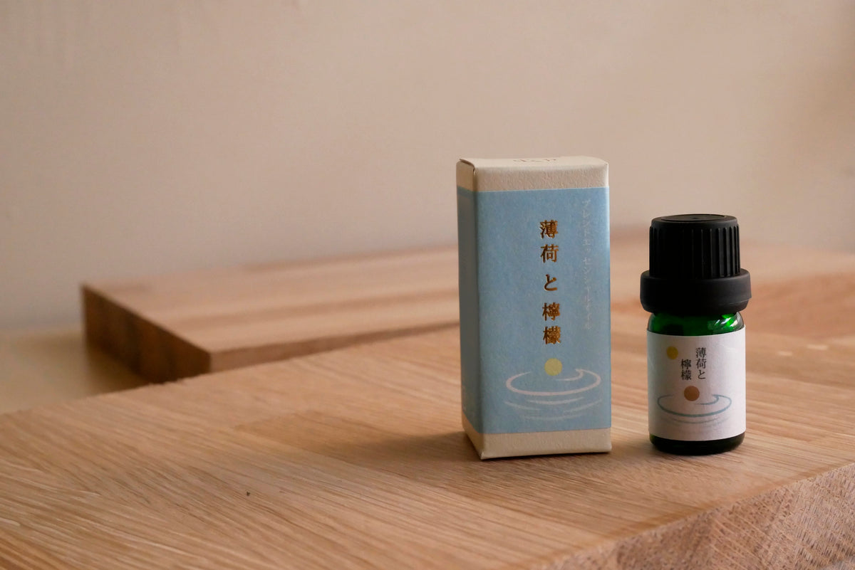 一十八日ブレンドエッセンシャルオイル 薄荷と檸檬 5ml 2本
